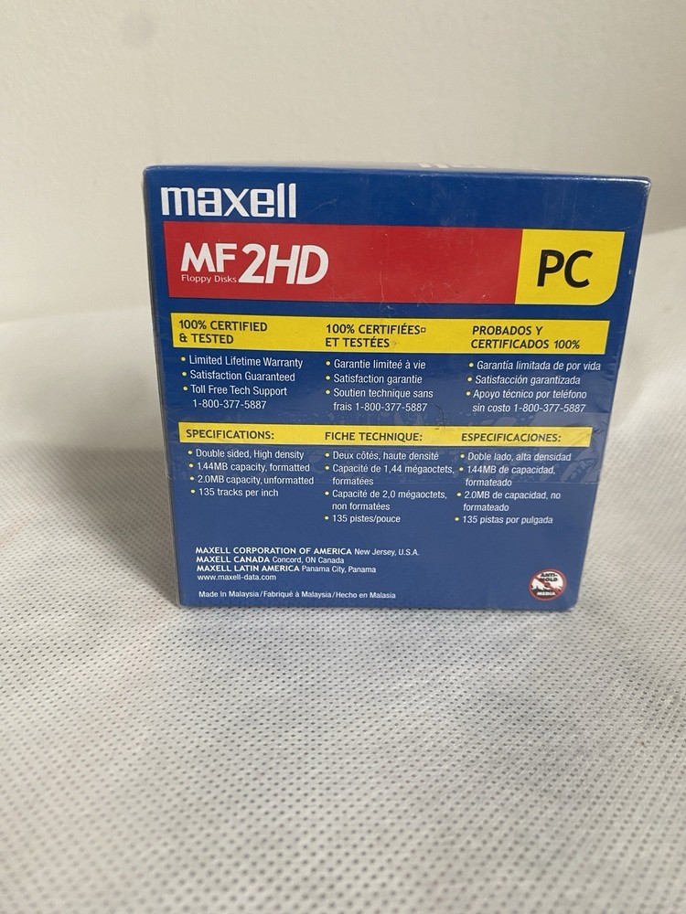 3.5 Inch Maxwell 2HD Floppy Disk