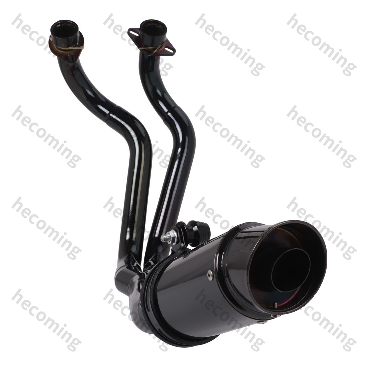 Full Motorcycle Exhaust System Baffle Muffler For Yamaha MT07 FZ07 R7 2022-2023