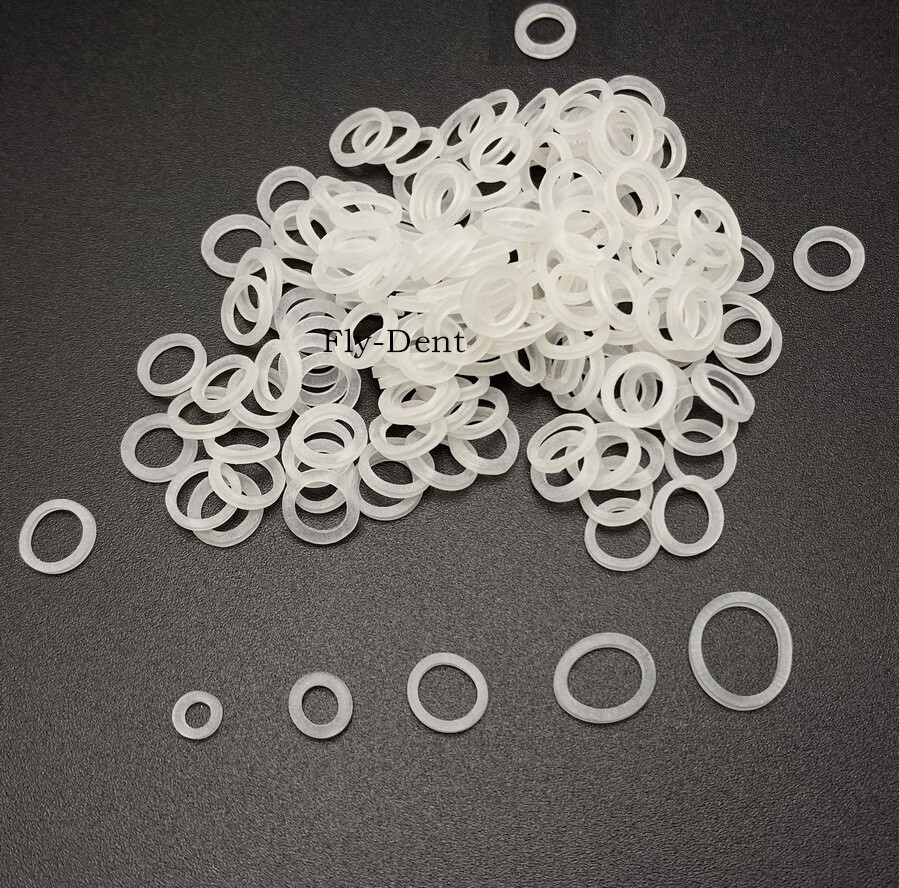 100Pcs Rubber Bands Dental Orthodontic Elastics Latex Braces 2.5/3.5/4.5/6.5OZ