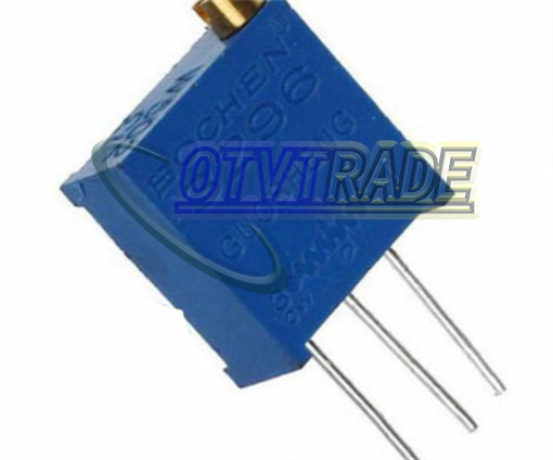 60pcs (100Ω - 500KΩ) 3296W Variable Resistor Assorted Kit NEW