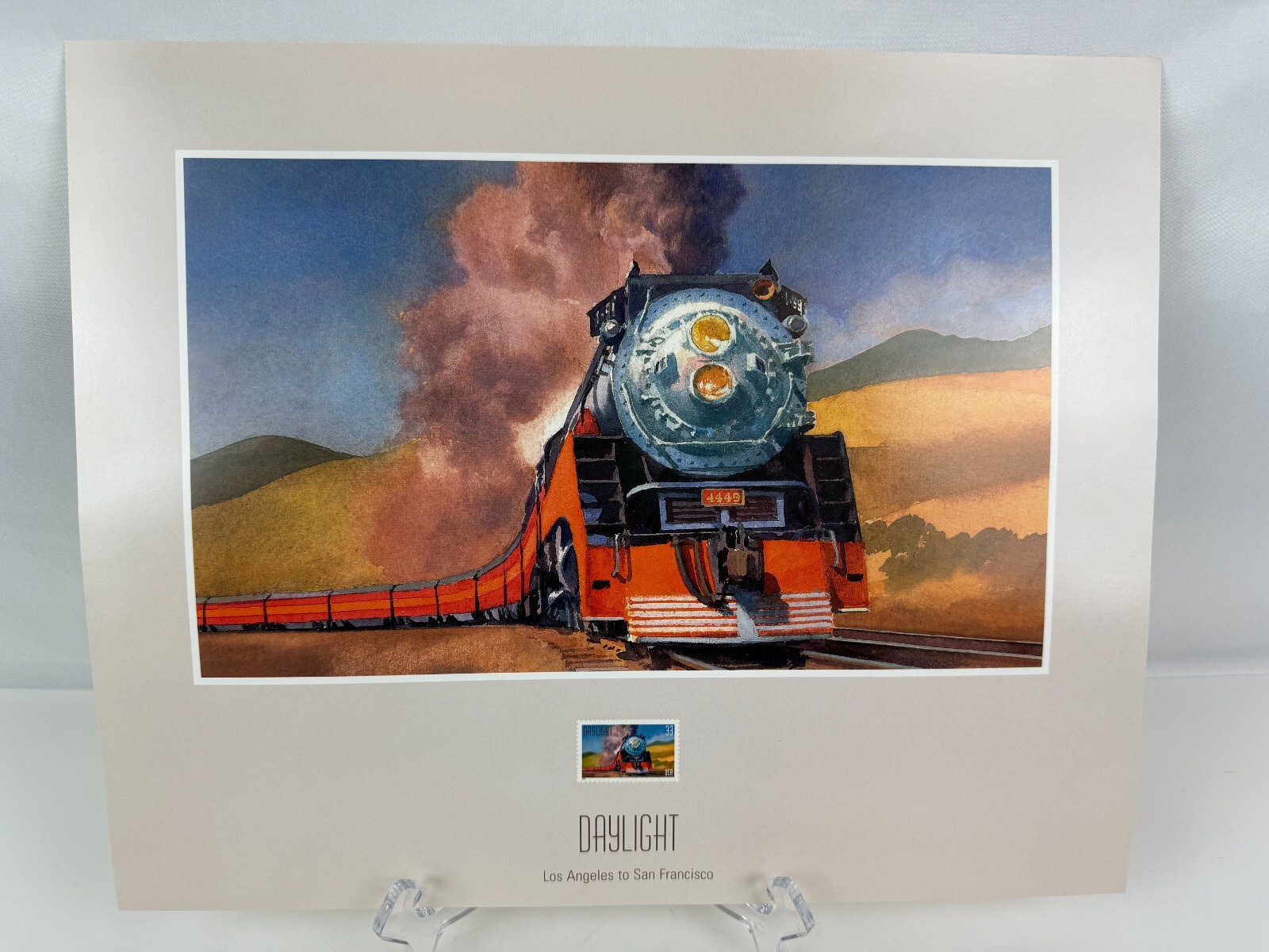 USPS "All Aboard" Stamp Complete Set Prints,Post Cards 1st Day of Issue Aug 1999