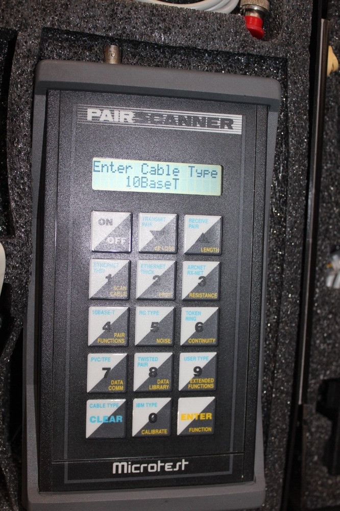 MICROTEST Bundle MT350 Scanner/Power Cord/Case/Mannuals/Cables +More