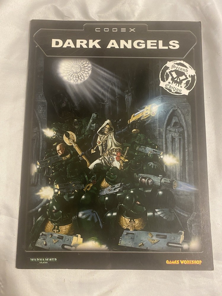 Rare 2nd Edition Warhammer 40k Dark Angels Codex Softcover - Games Workshop