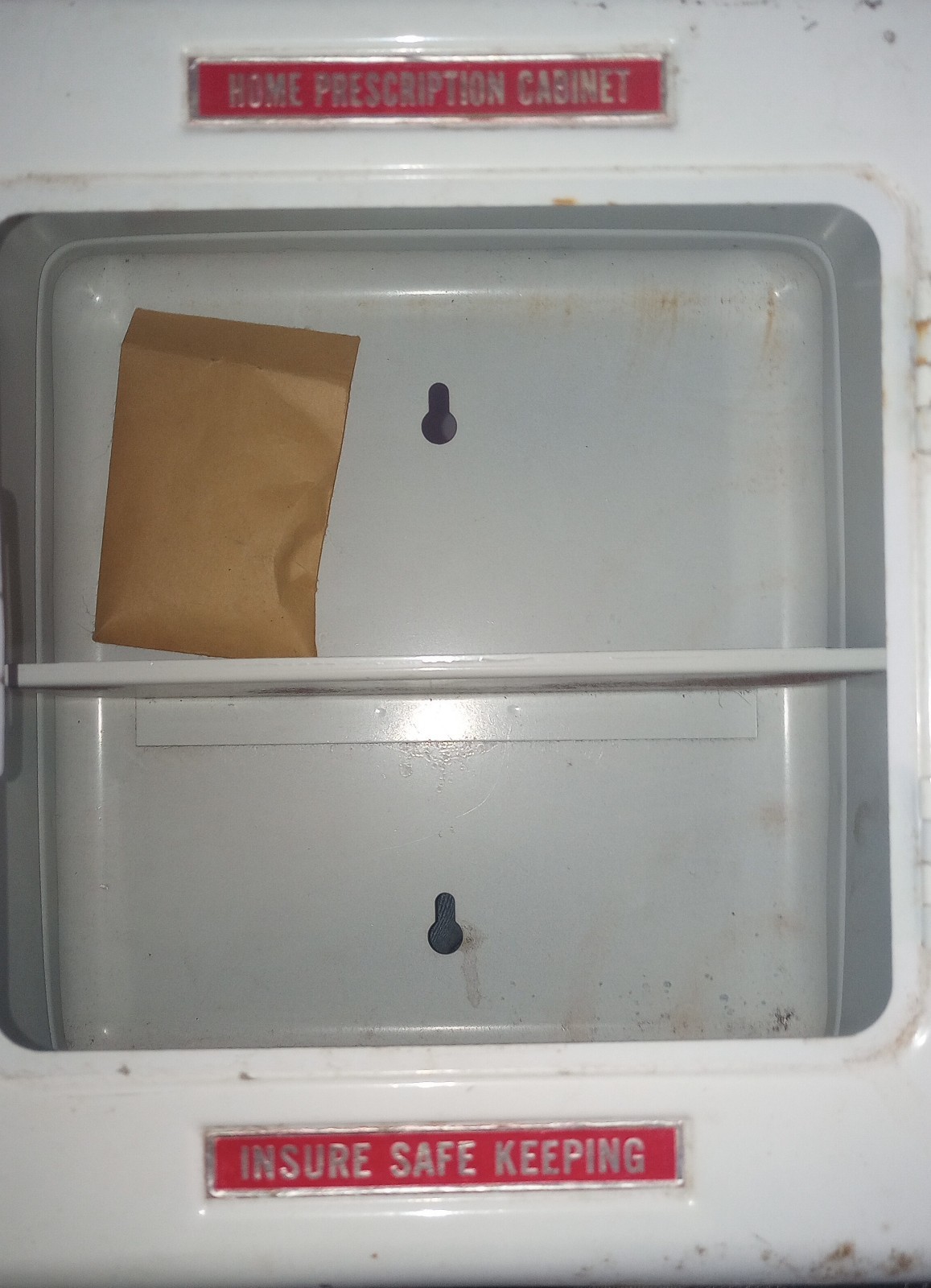 1940's-50's Superior Prescription Pill Metal Cabinet NOS With The Original...