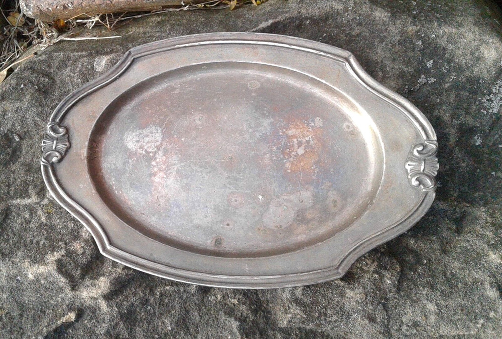 Antique Silver Plate Serving Tray or Platter