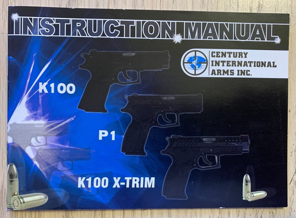 Century Arms International - Instruction Manual - Original - Various Models