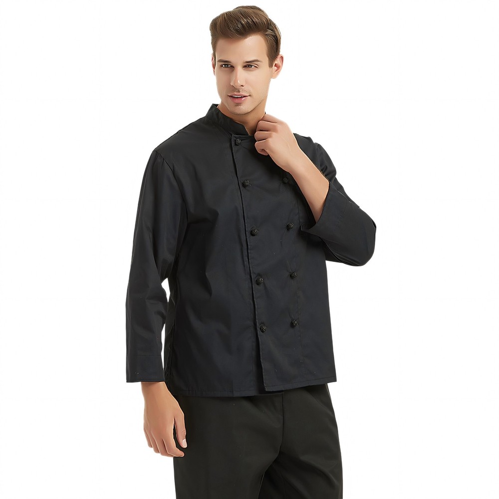 TOPTIE Unisex 10 Knot Button Chef Coat