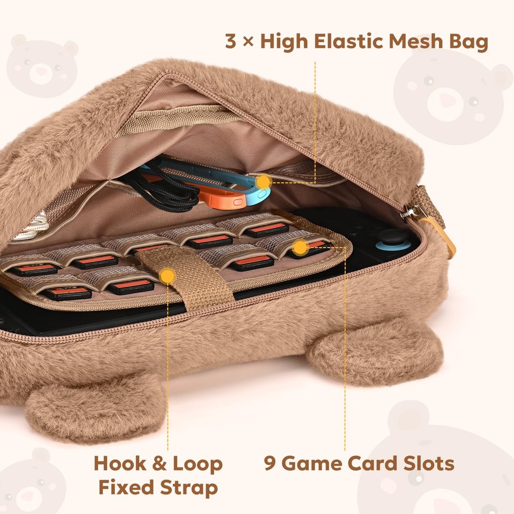 innoAura Switch 2 Case for Switch 2 Model 2025, Switch 2 Carrying Case, Detac...