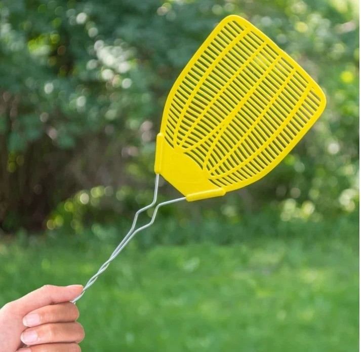 (3 pack)Enoz Fly Swatter, Wire Handled Plastic Fly Swatter, Assorted Colors,2 ct