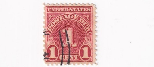 STAMP US SCOTT J80 "Numeral 1" 1 Cent 1931 3rd GEN USED - E