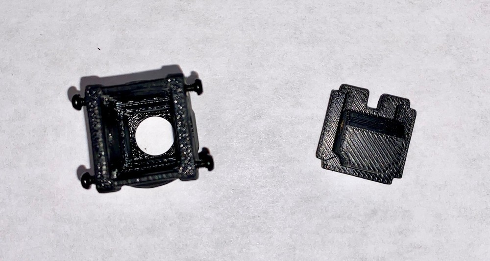 DJI O4 Air Unit Lite Protective Case + 04 Pro-Style Cam Mount-3D-Printed ABS BLK