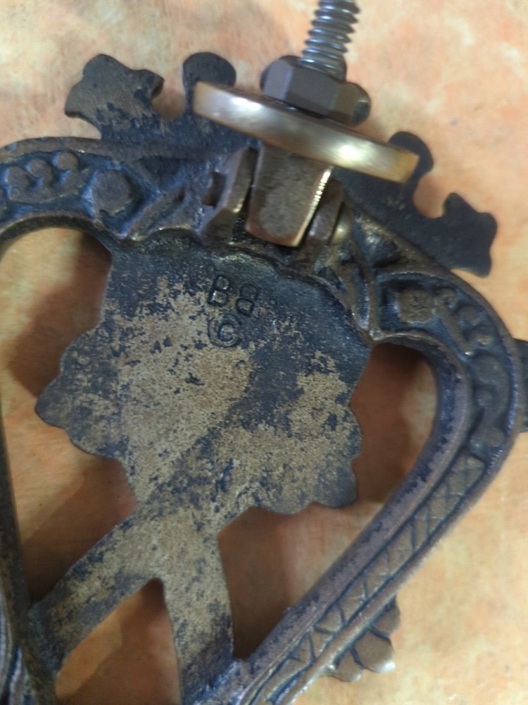 Vintage Solid Brass Door Knocker Crown Design