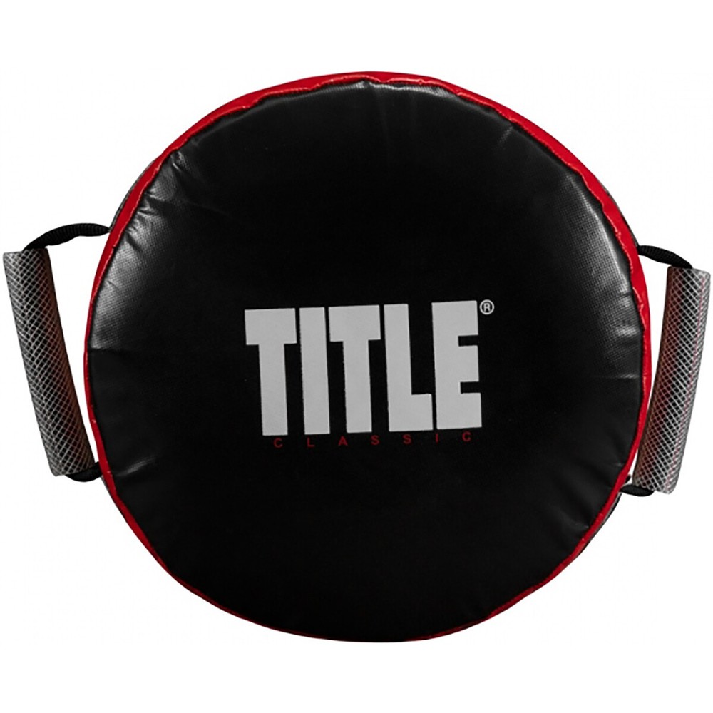 Title Boxing Classic Round Punch Shield V2 - Red/Black