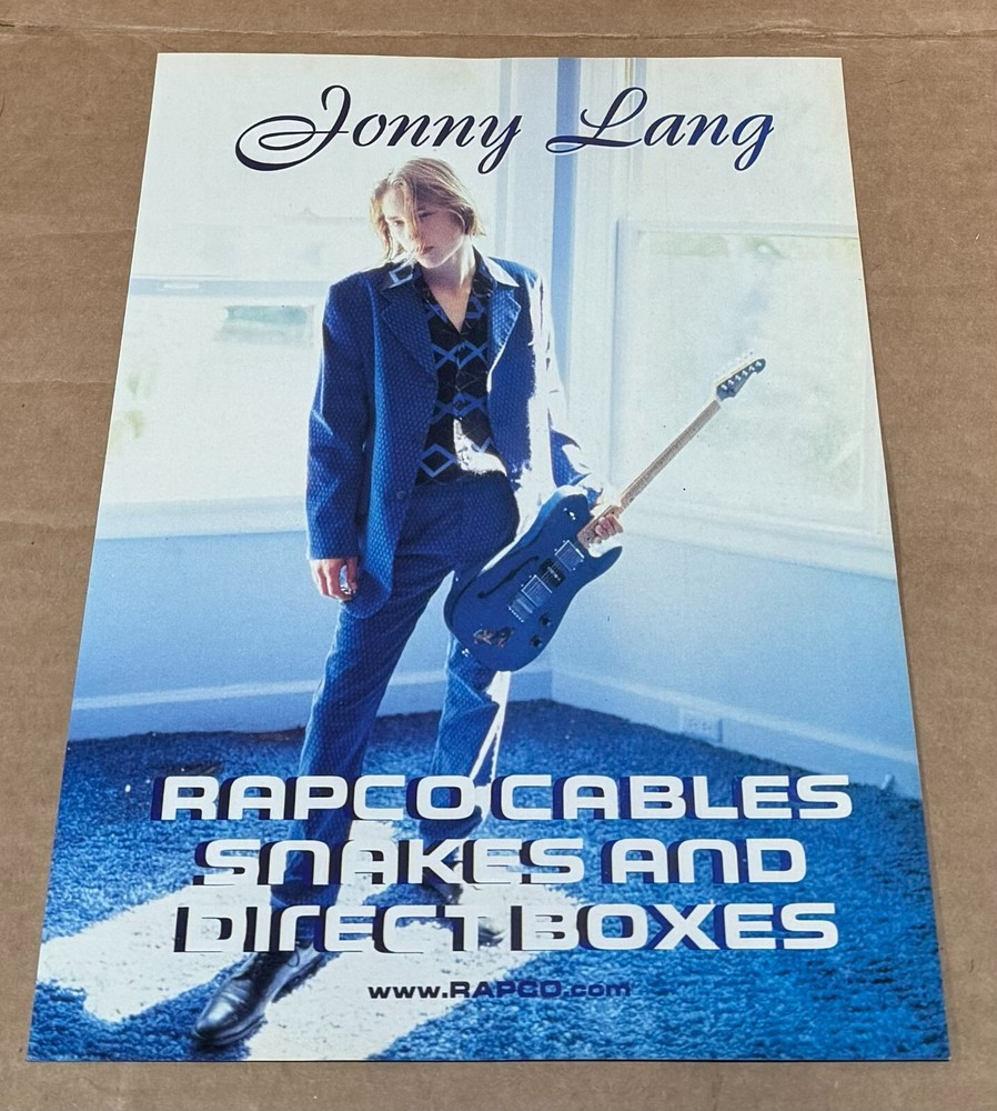 Rapco Cables - JONNY LANG - 1997 Print Advertisement