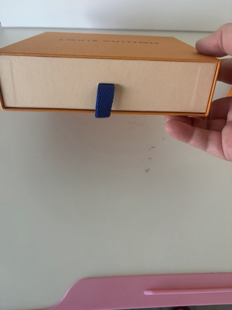 Louis Vuitton Orange Solid Rectangle Paper/Cardboard Gift Box w/ Drawer, LV Card