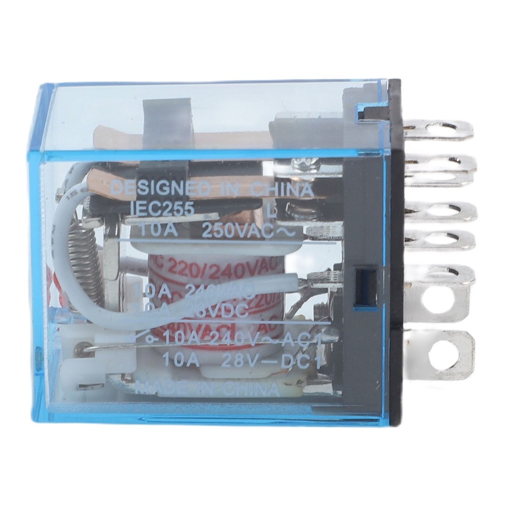 For Electrical Projects 220VAC 240VAC Relay 10A Relay High-transparency Shell