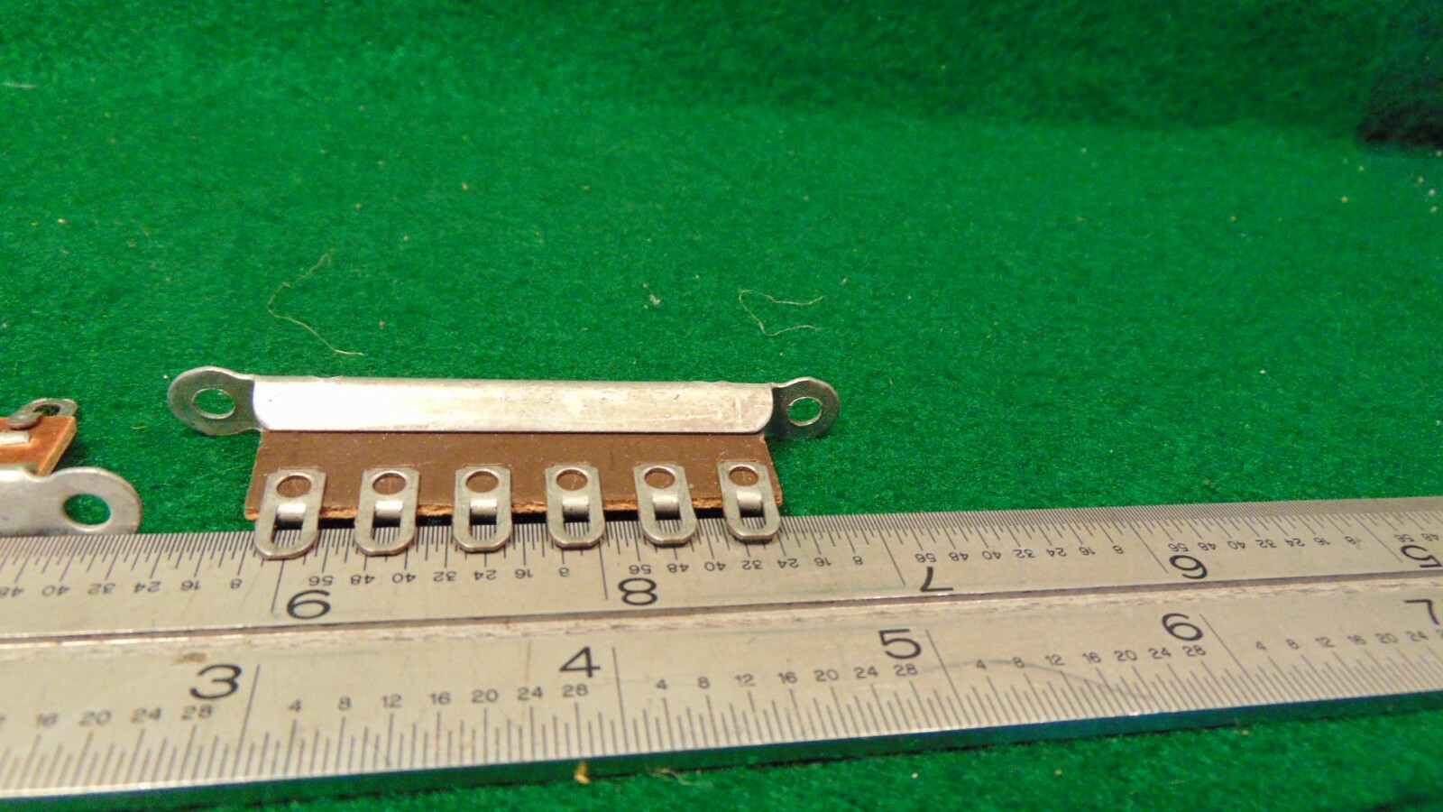 (2) 6 Position Heavy Duty Phenolic Terminal Strip Tie Point 2 Hole Mount NOS