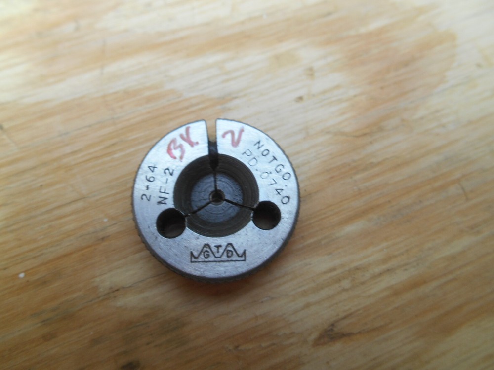 2 - 64 NF-2 NO GO THREAD RING GAGE , GTD