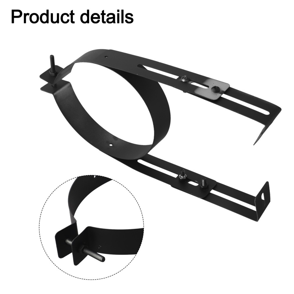 Adjustable Stainless Steel Chimney Pipe Holder: Secure & Flexible Wall Support