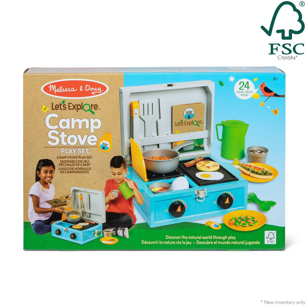 Melissa & Doug Let's Explore Camp Stove Play Set