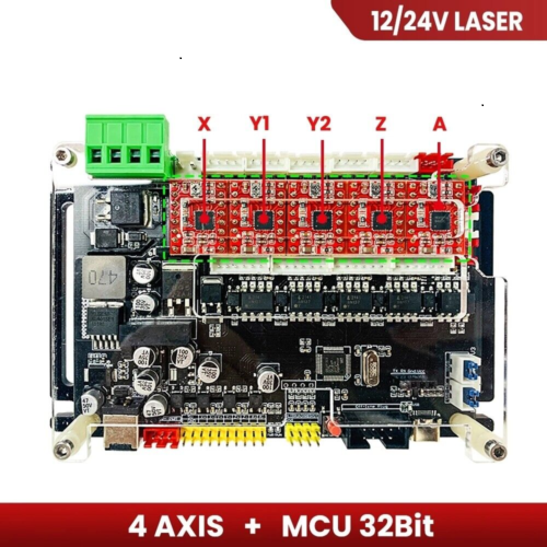 32bit GRBL 4-Axis Stepper Motor Driver Controller Board For CNC Laser Engraver