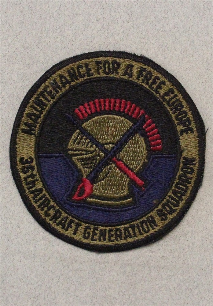 USAF Air Force Patch: 36th Aircraft Generation Squadron - subdued 3862