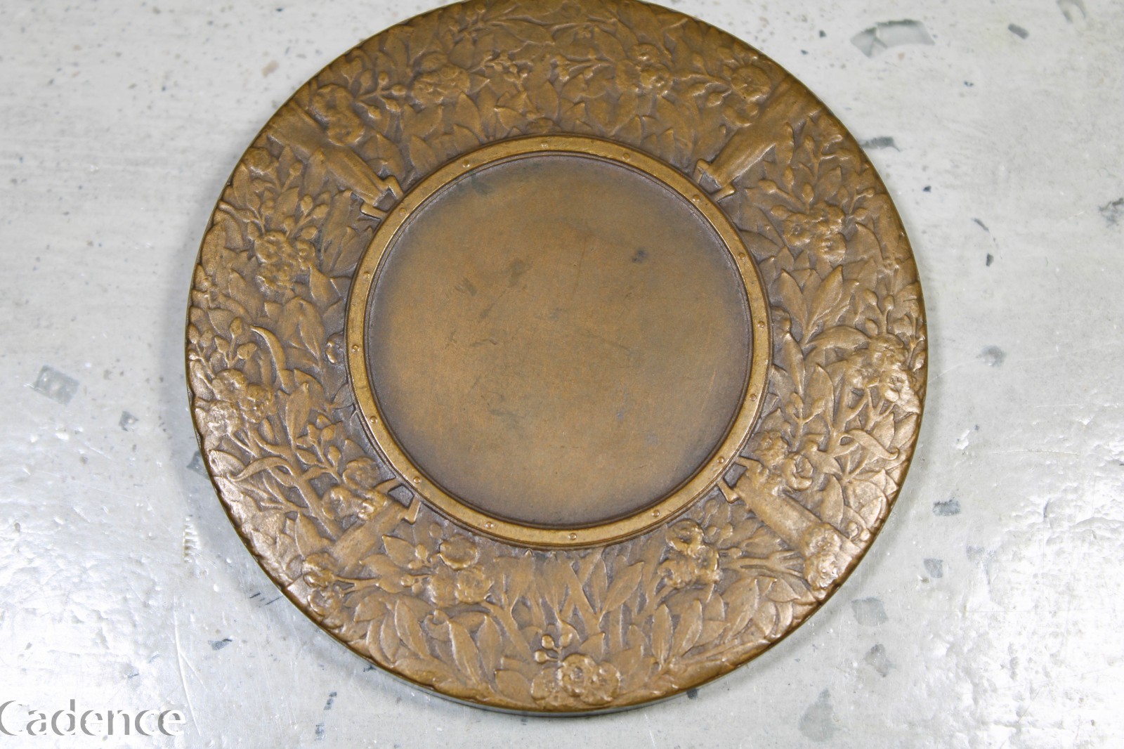 WW1 French France Tank Assault! Table Medal Bronze Pierre Morlon 1918 A320