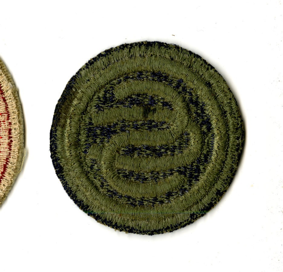 Officer Candidate School Green Back Patch WWII Original