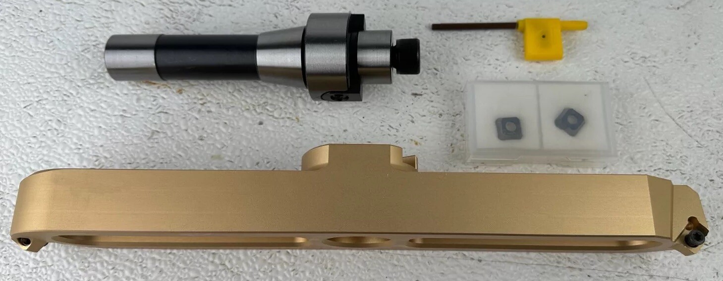 Large Fly Cutter 12" or 8" w/ R8 Collet and SEHT Inserts for Milling / Machining