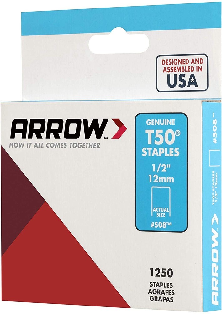 STAPLE 1/2" T-50 1250PK
