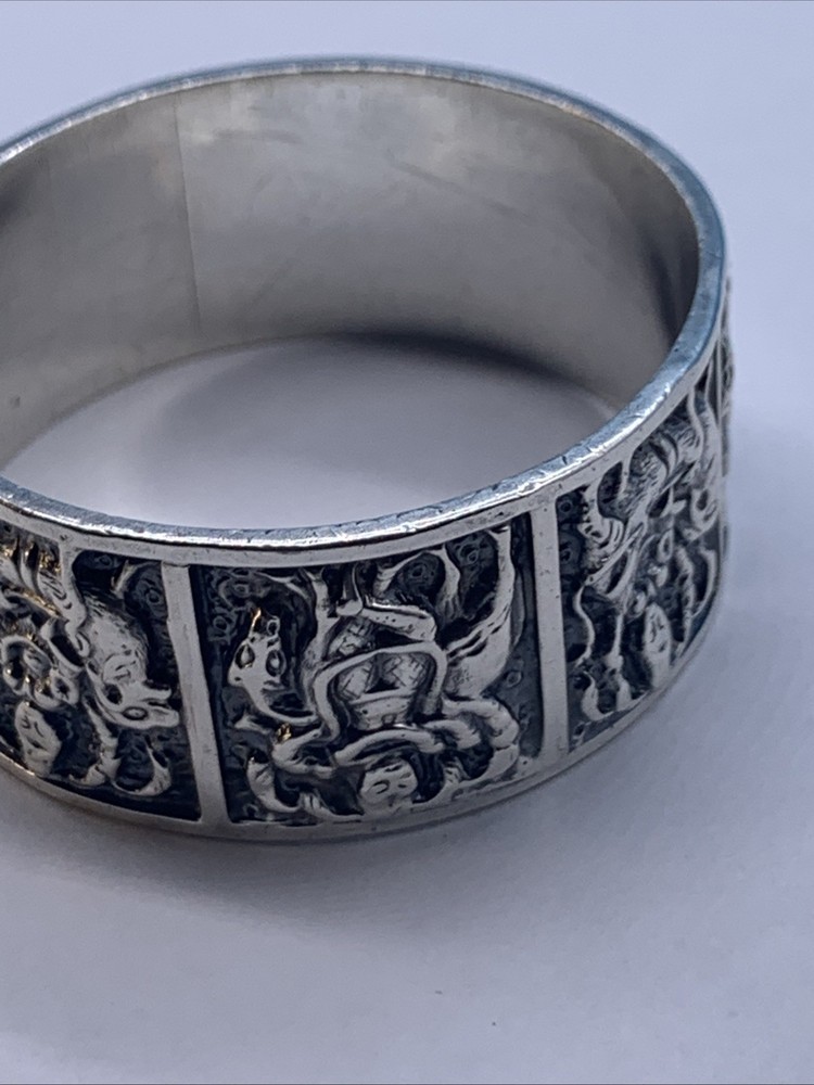 Vintage Indian Silver Napkin Ring