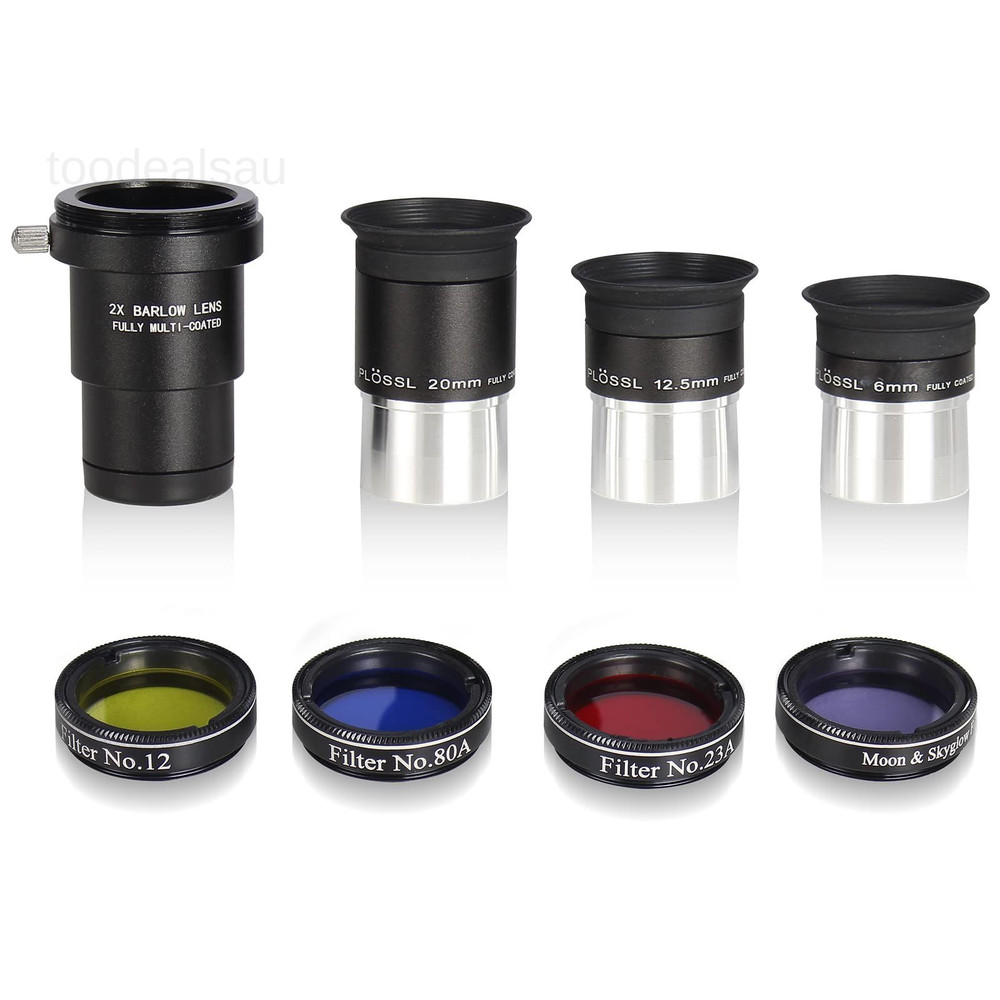 Astronomical Telescope Accessory Kit - with 3pcs Plossl 8Piece