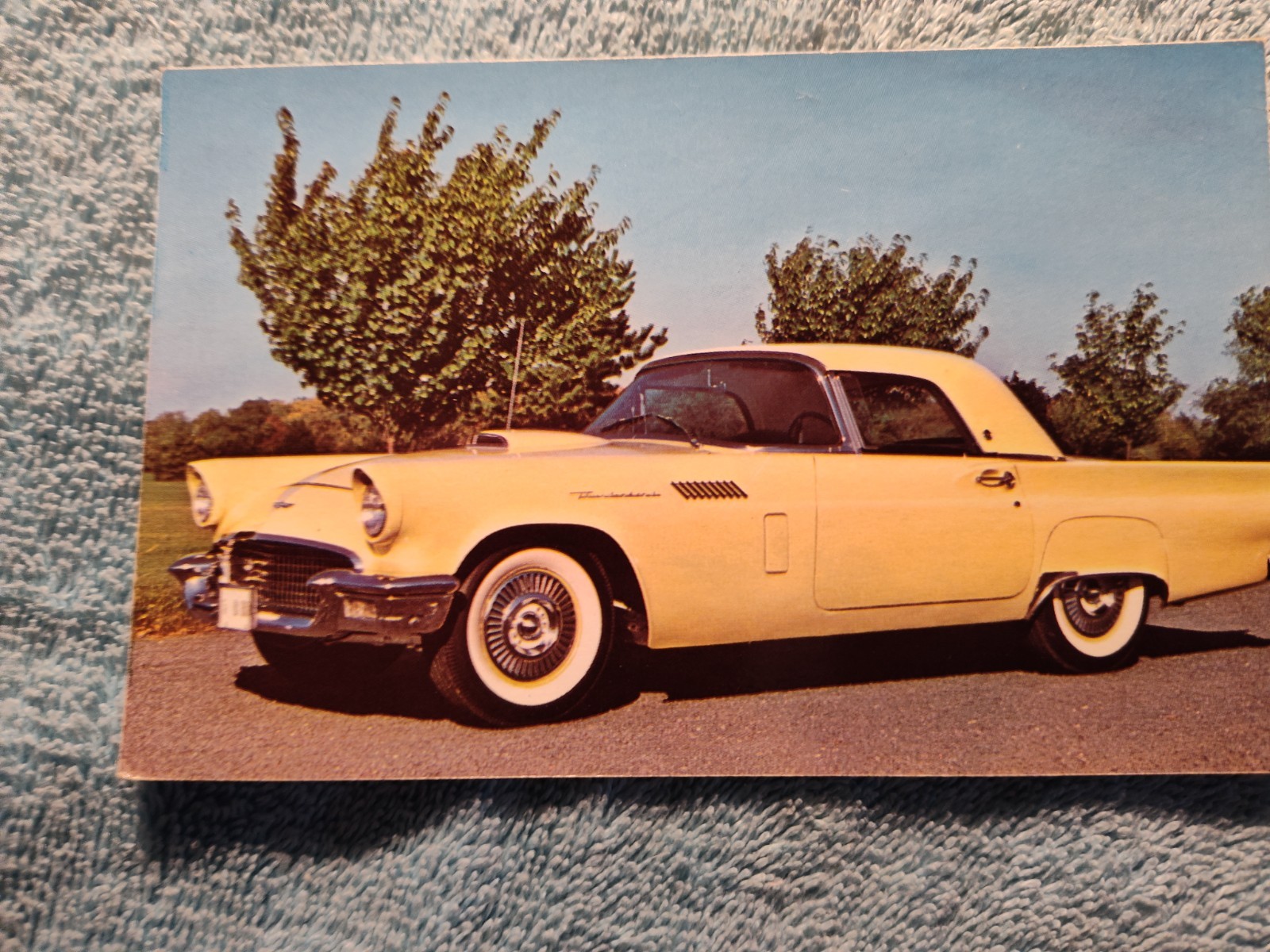 5 Ford Thunderbird 1957 New Post Cards--5 for 1 Price--