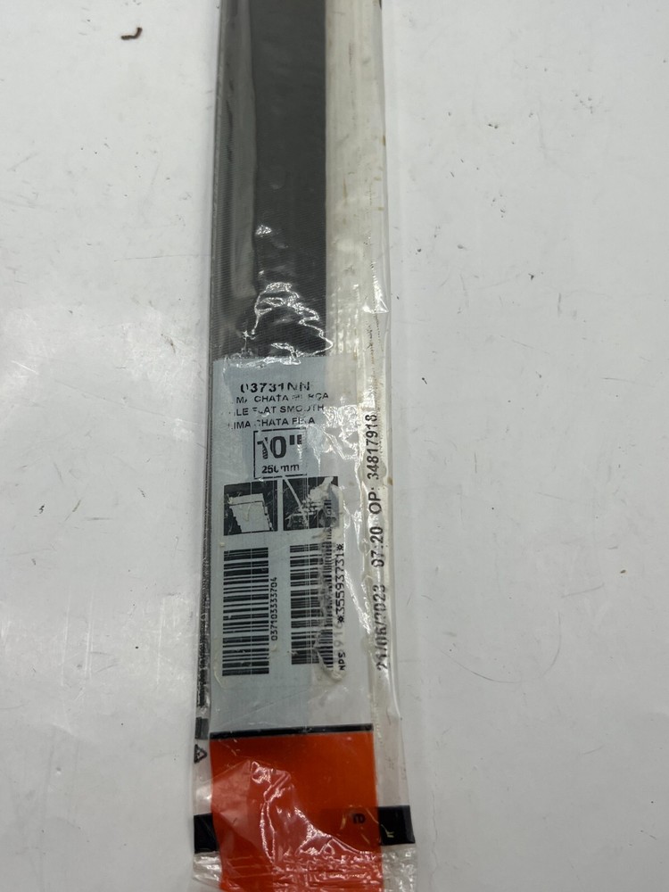 CRESENT NICHOLSON 03731NN 10" Length Rectangular Flat Double-Cut Smooth File