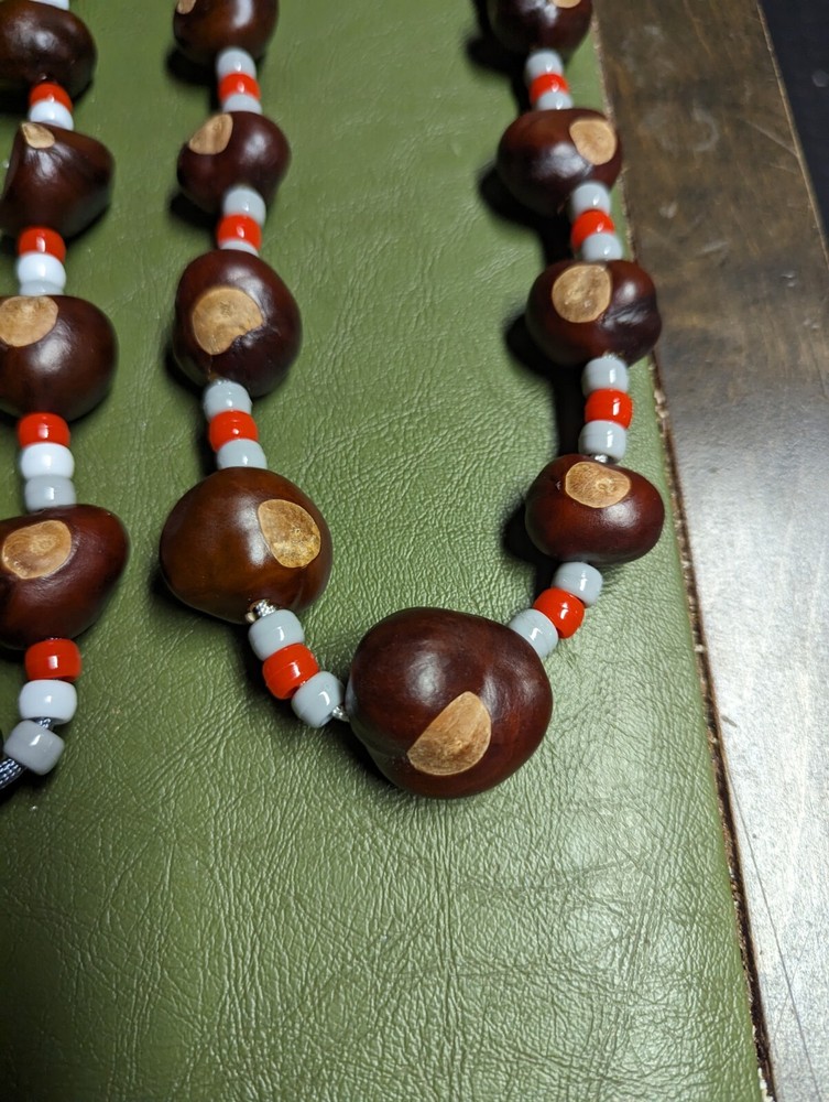 Ohio State Buckeye necklace