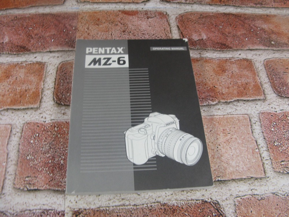 Pentax MZ-6 Camera Operating Manual Instructions Book 2001