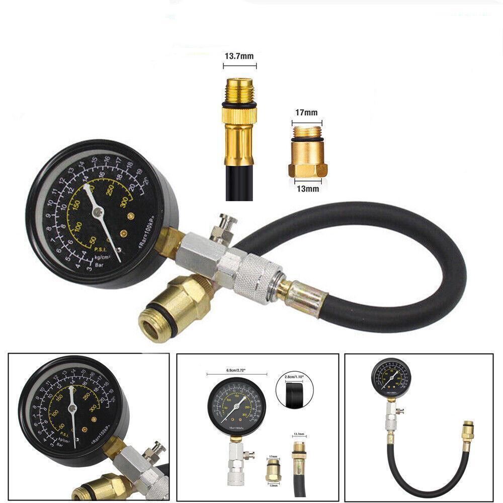 New Engine Compression Tester Testing Gauge Gage Check Test Tool 0-300 PSI
