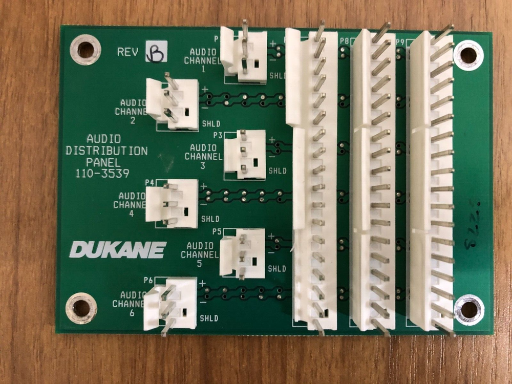 Dukane Audio Distribution Panel 110-3539 6 Channel