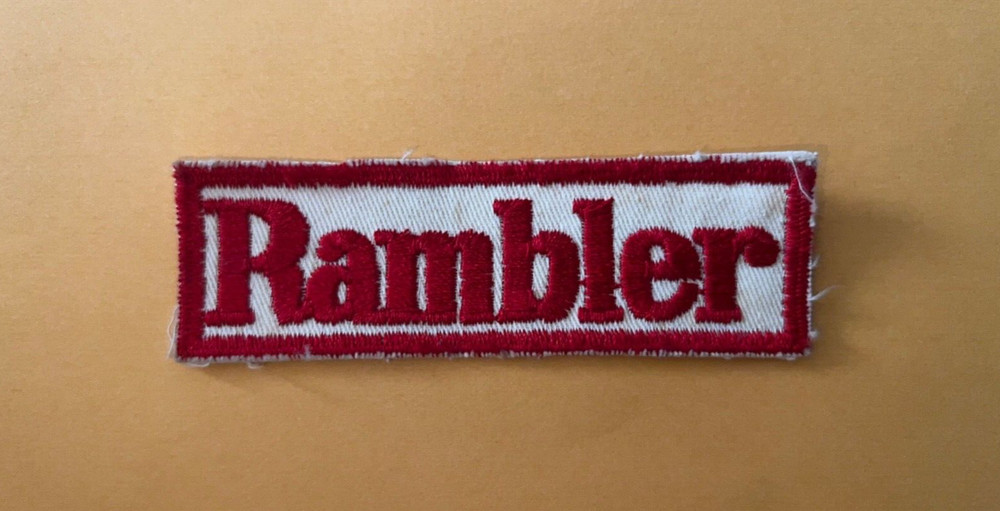 Vintage Rambler patch, AMC Rambler patch, Sew on Rambler patch