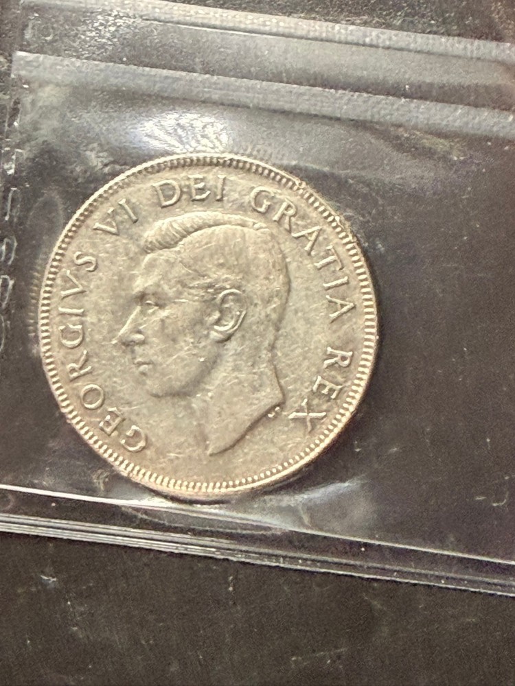 1950 Canada 50 cent Design in O CCCS Graded VF-30