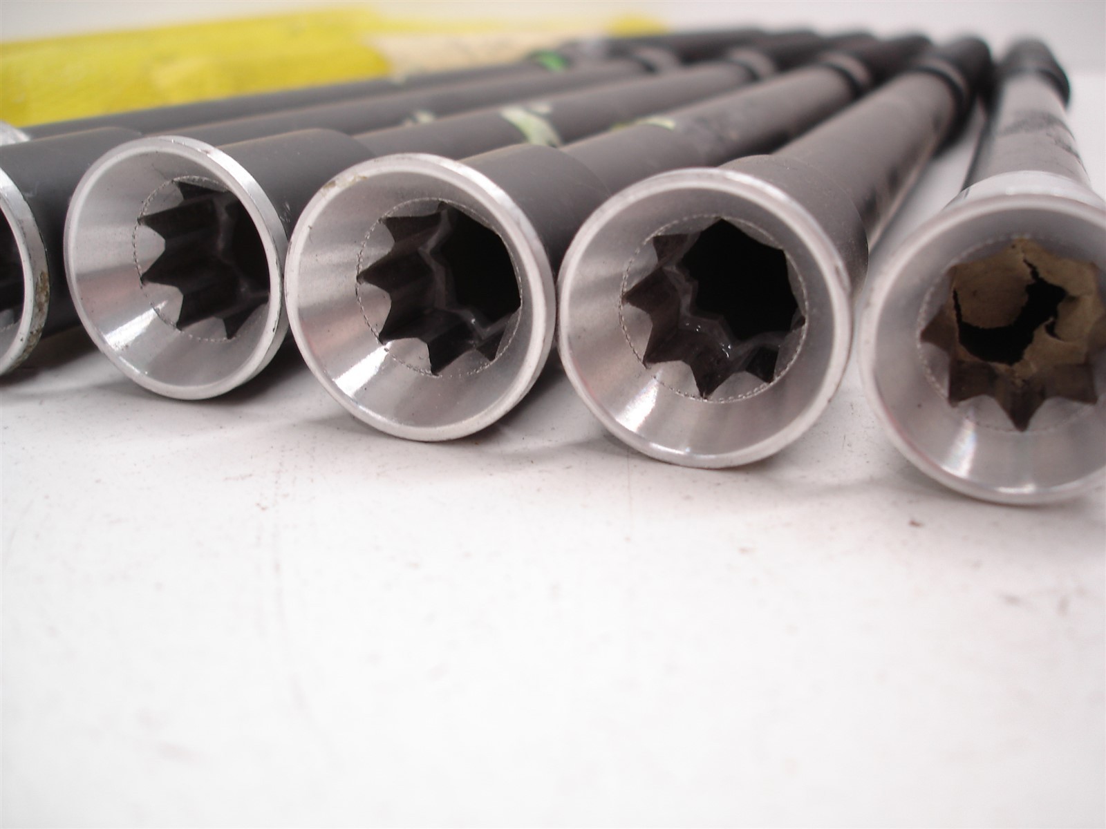 6 NASCAR ALUMINUM 1-1/8" THREAD REAR END TRACK BAR ADJUSTER EXTENSION RODS 23.5"