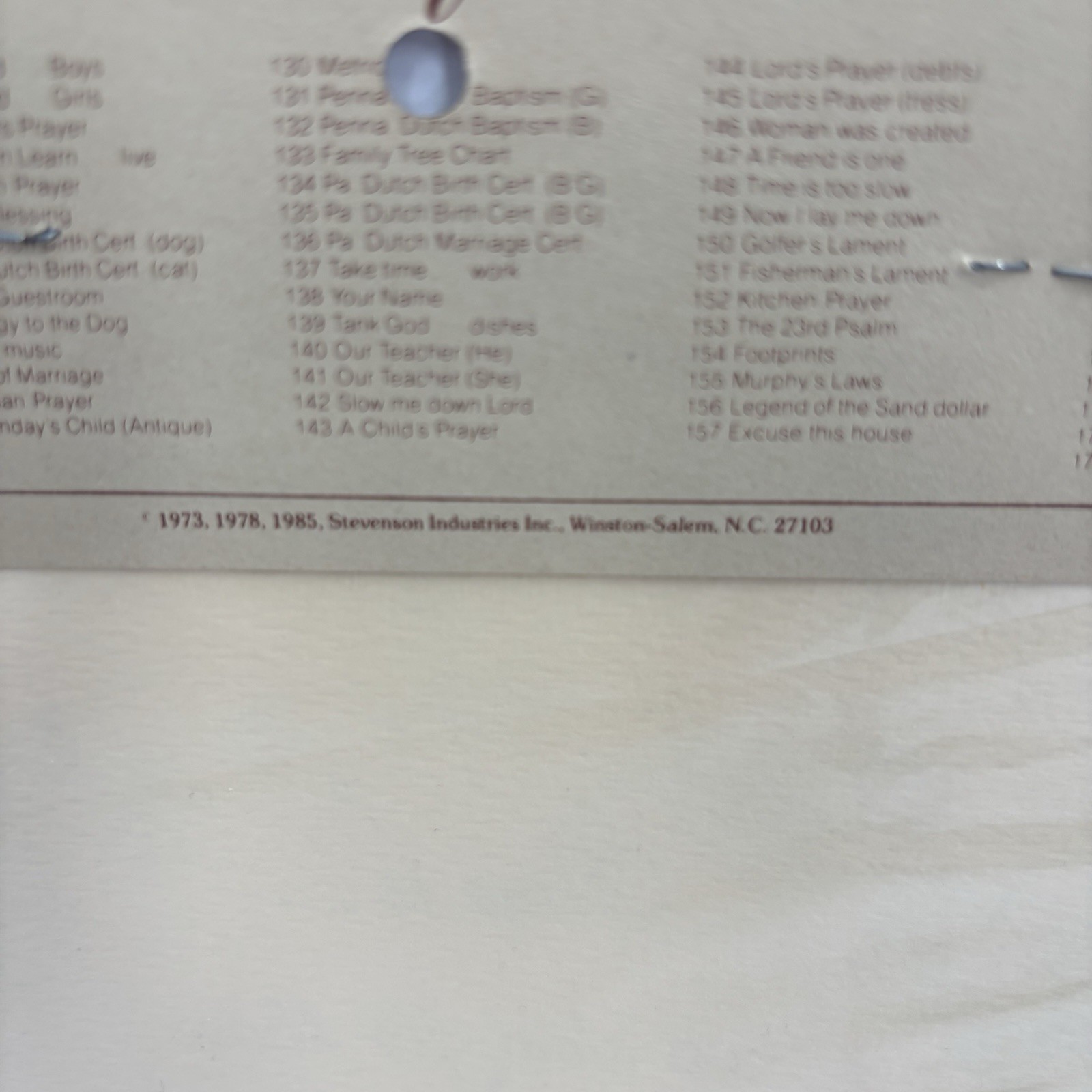 Vintage Petite Tender Tributes Wall Art Inspiration Quote Ivory Stock 6.5 x 8.25