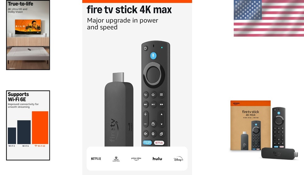Ultimate 4K Max Streaming Device - Access 1.8M+ Shows & Xbox Games Effortlessly