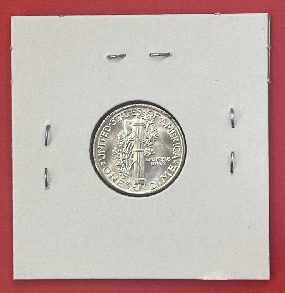 1937 S Mercury Silver Dime, Gem Uncirculated.