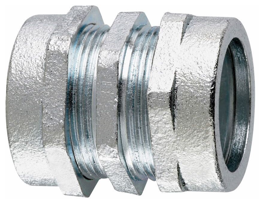 Crouse-Hinds CPR25, 1-1/2", Malleable Iron, Compression Conduit Coupling, 1pc