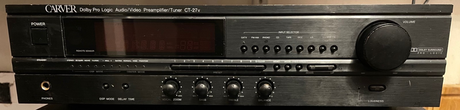 CARVER CT-27v A/V Preamplifier/Tuner