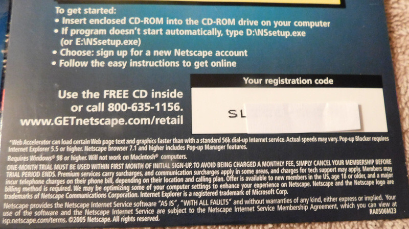 2 Vintage Netscape Internet Service Installation Disc Software for PC Windows
