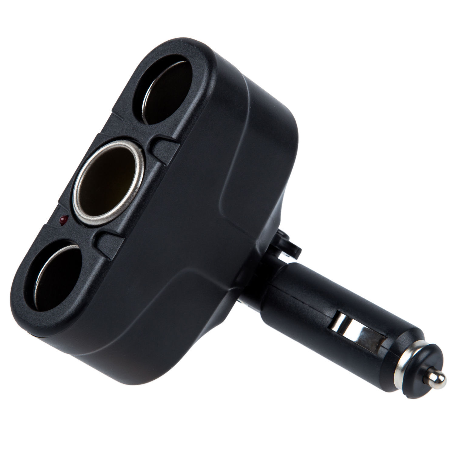 Black 3 Way Auto Car Cigarette Lighter Socket Splitter DC 12V Charger Adapter