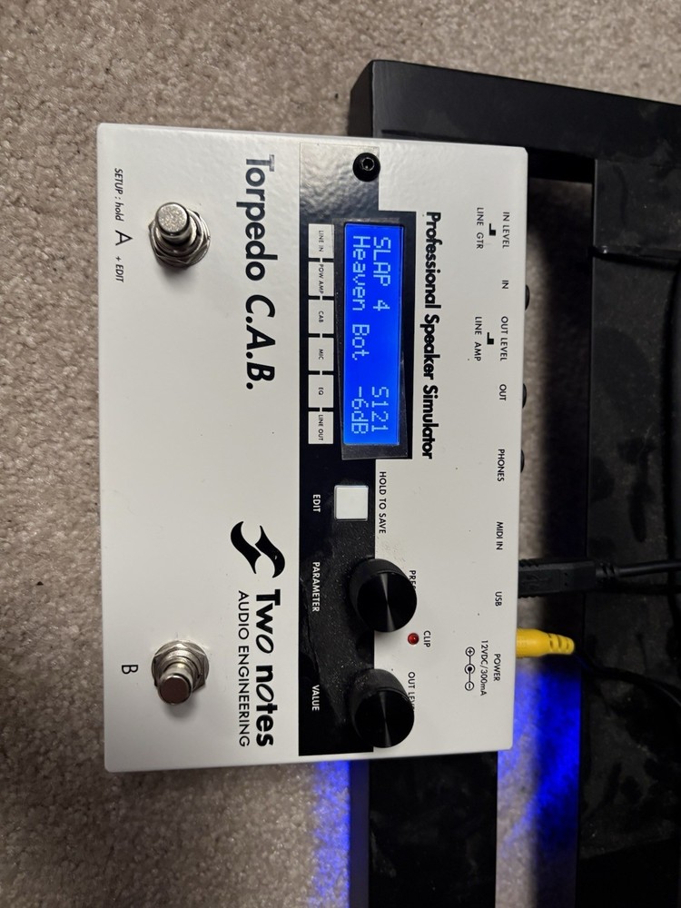 Two Notes Torpedo C.A.B. Professional Speaker Simulator Pedal