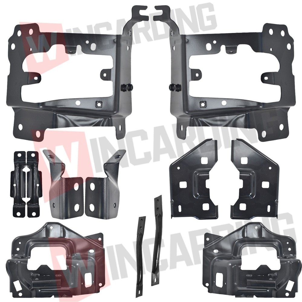 Front Bumper Support Mount Bracket Set For 2014-2015 Chevrolet Silverado 1500